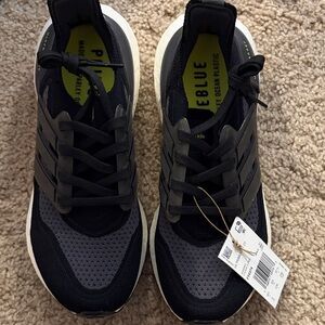 adidas Men’s Black and Gray Ultraboost Sneakers